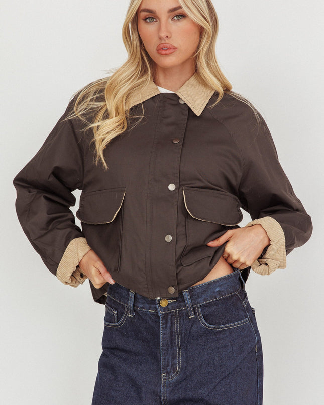 Charcoal Button Pocket Jacket