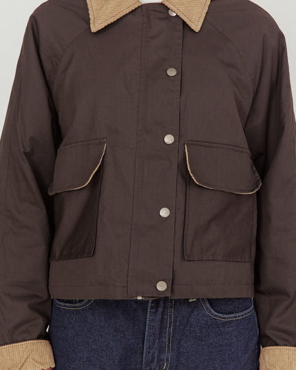 Charcoal Button Pocket Jacket