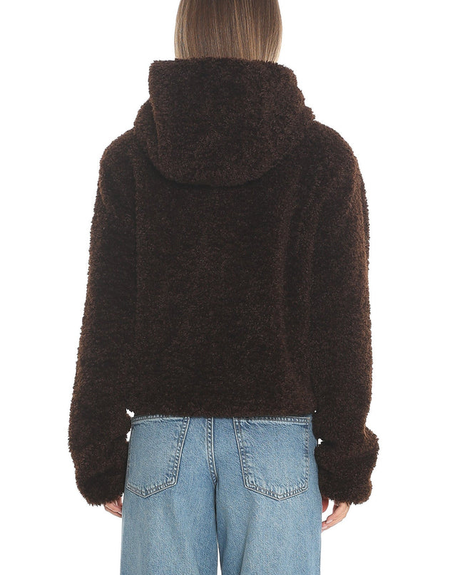 Brown Hooded Toggle Jacket
