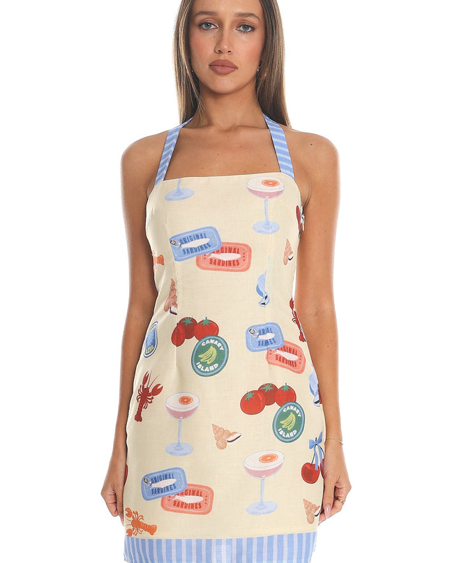 Butter Halter Mini Dress