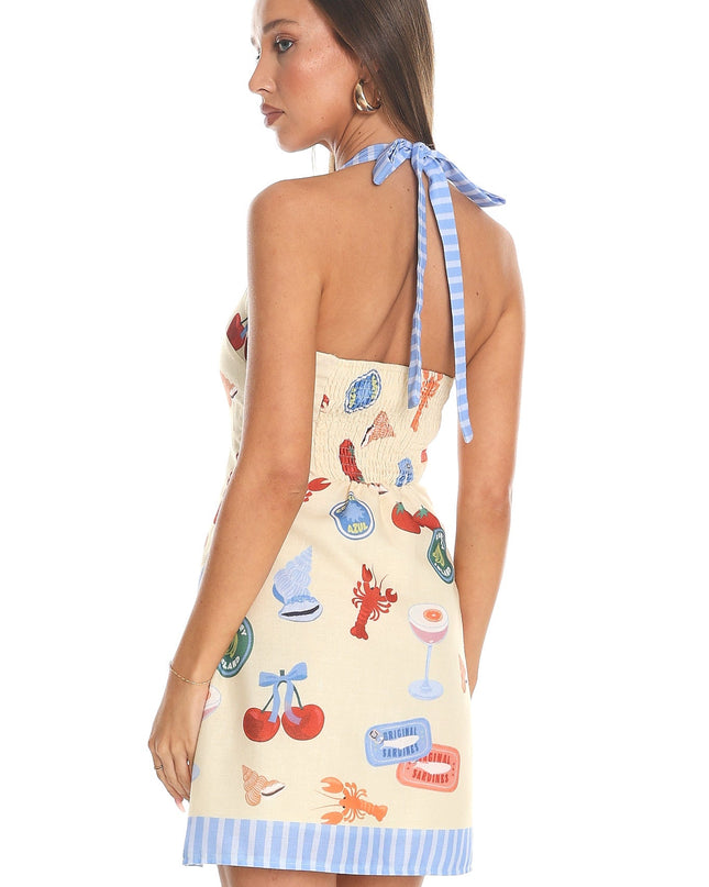 Butter Halter Mini Dress