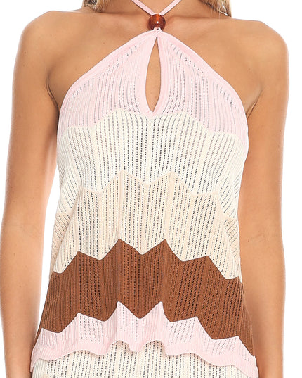 Cream You Chevron Knit Maxi Skirt