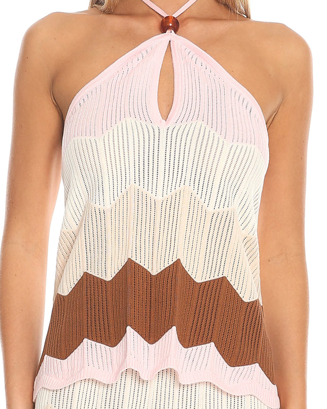 Cream You Chevron Knit Maxi Skirt