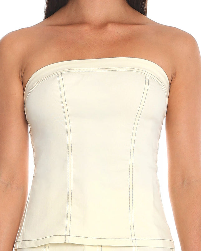 Butter Corset Bustier Top