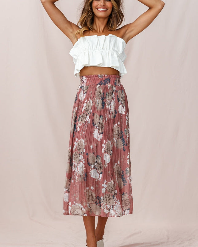 White Ruffle Crop Top
