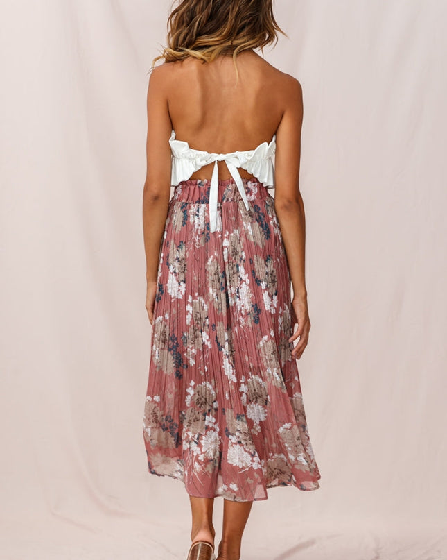 White Ruffle Crop Top