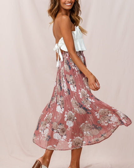 White Ruffle Crop Top