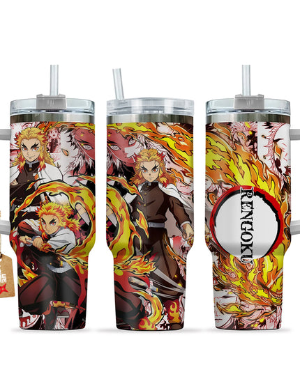 Rengoku Demon Slayer 40oz Insulated Stainless Tumbler