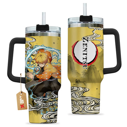 Zenitsu Kimetsu No Yaiba 40oz Insulated Stainless Tumbler